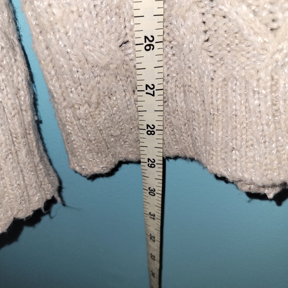 American Eagle Knit Gray Metallic Sweater sz. XL - Picture 2 of 6